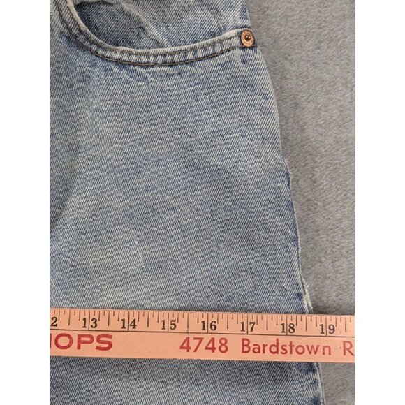 Vintage Levis 551 Jeans Womens SZ 4 Blue Relaxed Fit Tapered Leg Paper Tag Y2K - Picture 6 of 16